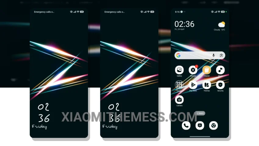 Neon Waves: The Vibrant HyperOS Theme With 120Hz Smooth Animations