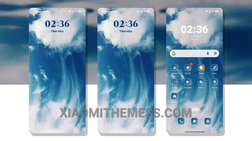 Blue Sky HyperOS Theme for Xiaomi and Redmi Phones
