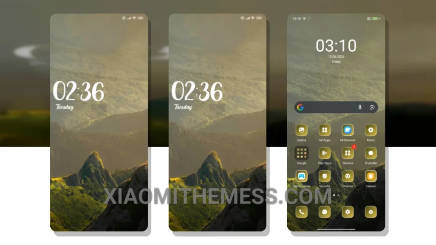 Mountains: A Unique Retro HyperOS Theme