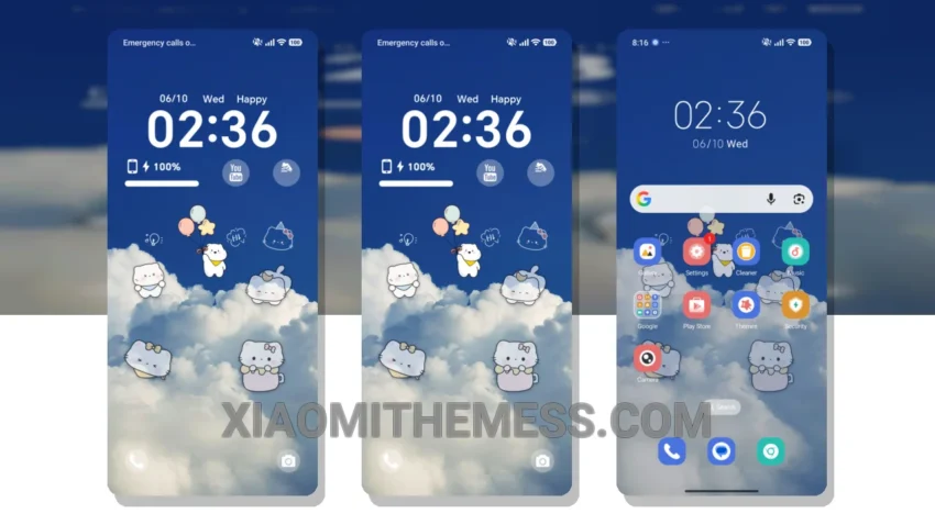 Cloud Play Kitty: The Whimsical HyperOS Theme With a Cute Retro Twist