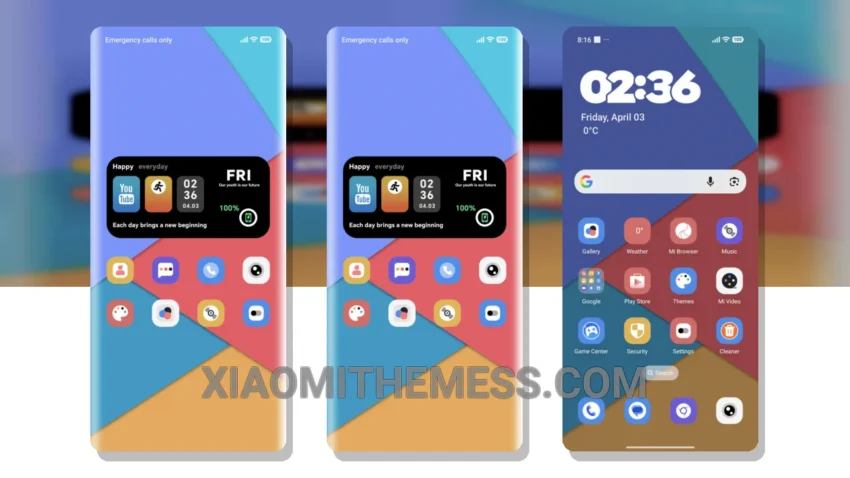 Lite Keep Time MIUI Themes for Xiaomi and Redmi Devices