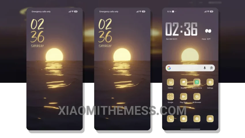 Lunar Glow MIUI Themes for Xiaomi and Redmi Devices