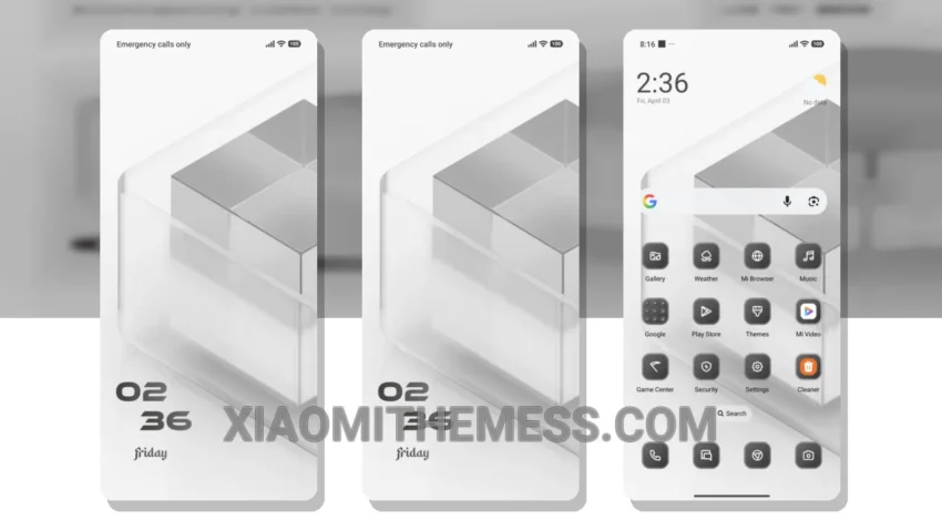 Glass Box HyperOS Theme for Xiaomi and Redmi Phones
