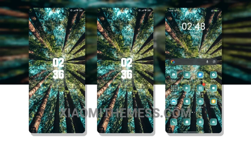 Clover HyperOS Theme: The Dark Elegance of Minimal Vibrant Aesthetics MIUI Themes for Xiaomi and Redmi Devices