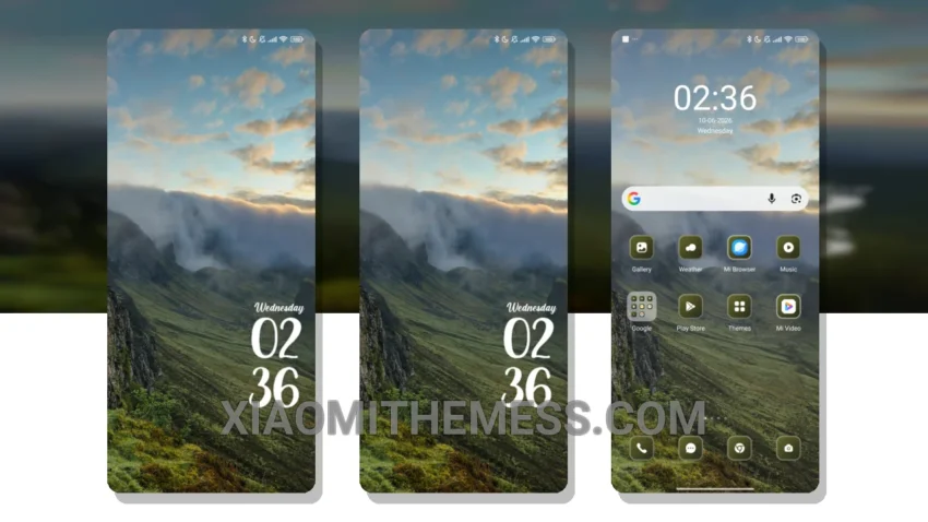Mountain Clouds: Dark Mode Theme with Pastel Colors and Minimalism