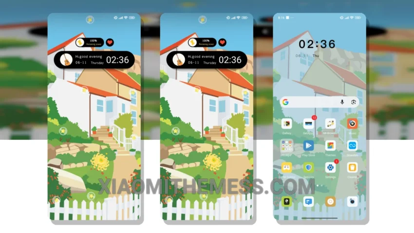 Floral Cottage HyperOS Theme for Xiaomi and Redmi Phones