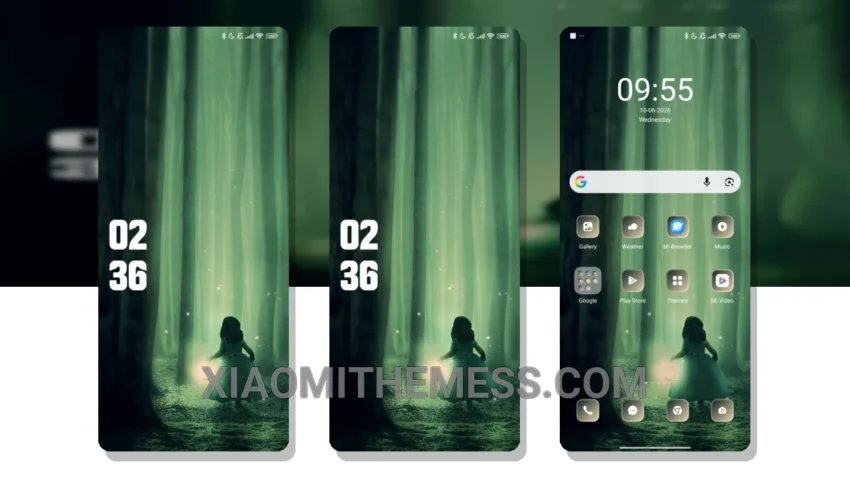 Forest Girl HyperOS Theme for Xiaomi and Redmi Phones