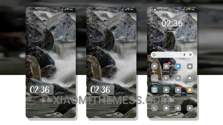 River HyperOS Theme: Minimal Vibrant Aesthetic for Xiaomi