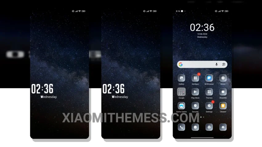 Sleek Night MIUI Themes for Xiaomi and Redmi Devices