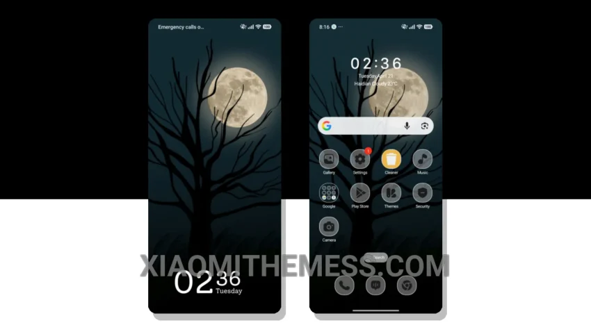 Moonlit Dreams MIUI Themes for Xiaomi and Redmi Devices