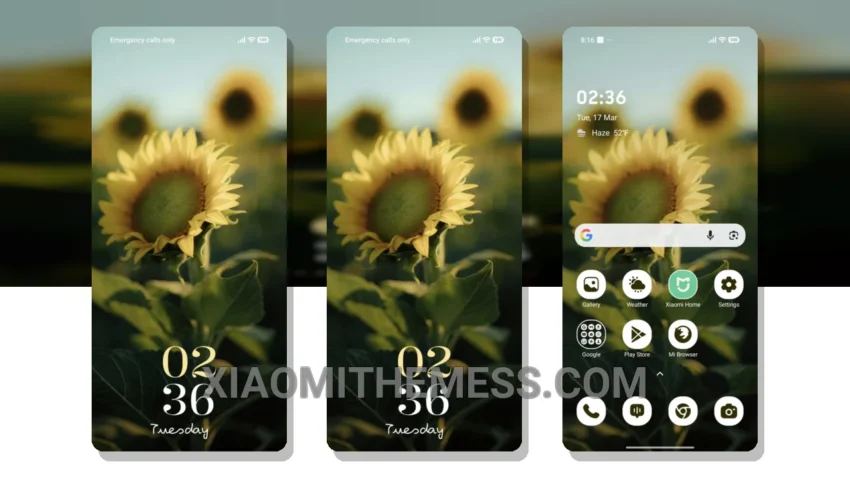 Sun Glory Theme: Minimal Vibrant Pastel Aesthetic for Xiaomi Devices