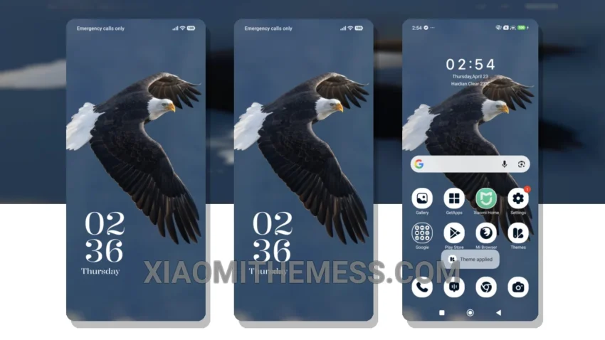 Soaring Eagle: Minimal Pastel Aesthetic Theme