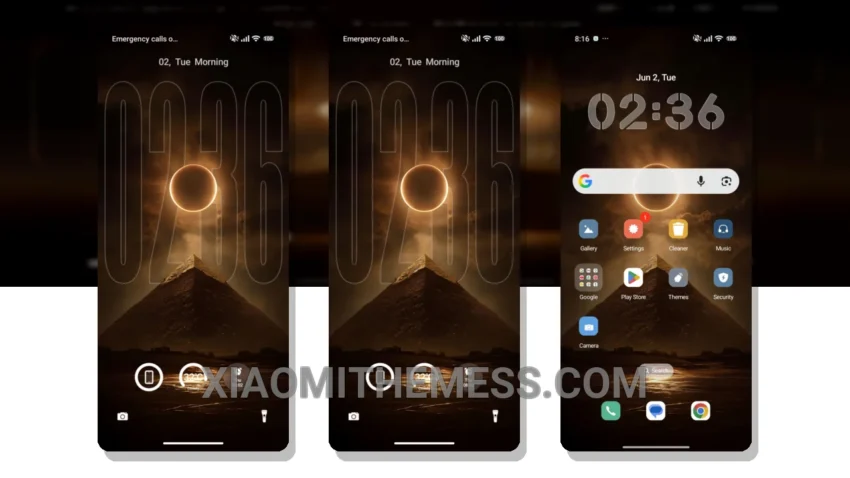 Pyramids Theme MIUI Themes for Xiaomi and Redmi Devices