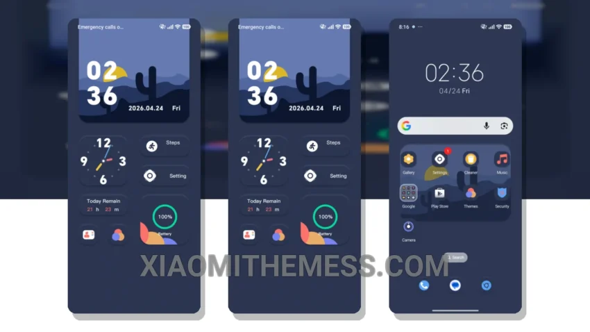 Mimic Desert Lite MIUI Themes for Xiaomi and Redmi Devices