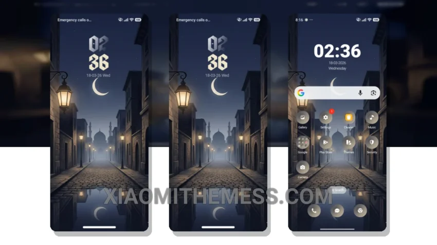 Moonlit Lane MIUI Themes for Xiaomi and Redmi Devices