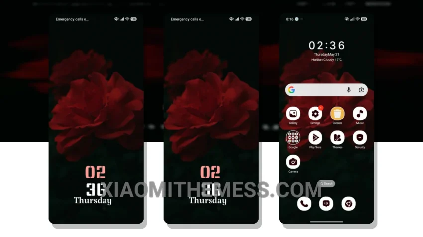 Rose Harmony HyperOS Theme for Xiaomi and Redmi Phones