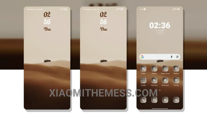 Desert Ride HyperOS Theme for Xiaomi and Redmi Phones
