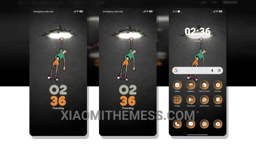 Escape Hole: Minimal Pastel Aesthetic Theme for Xiaomi and Redmi Devices
