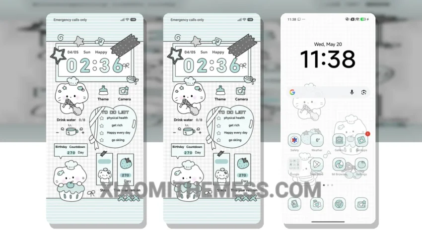 Minty Fresh Cute: A Pastel Aesthetic Theme for Xiaomi and Redmi Devices