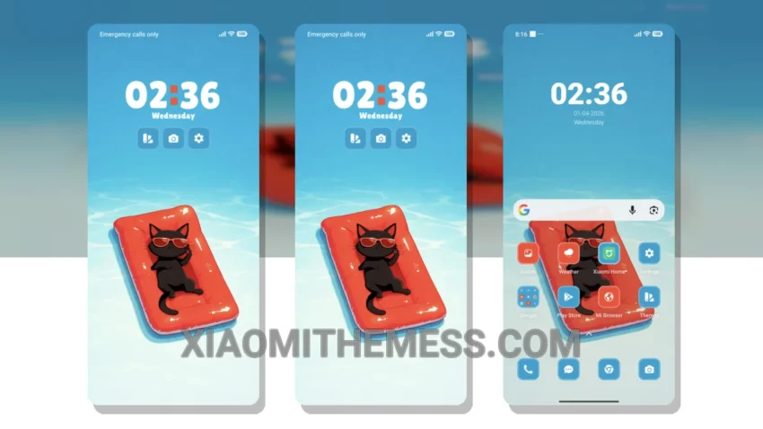 Aqua Chill HyperOS Theme for Xiaomi and Redmi Phones