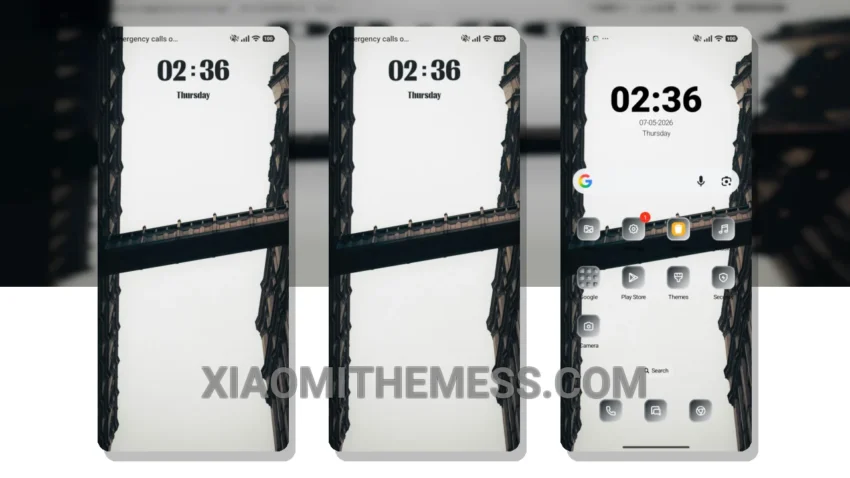 Skybridge HyperOS Theme: Elegant Dark Mode for Xiaomi and Redmi Phones