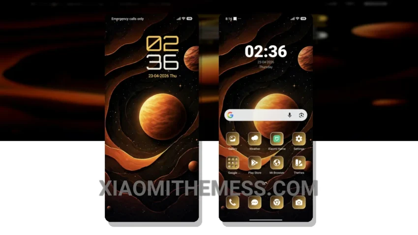 Planet Pulse MIUI Themes for Xiaomi and Redmi Devices
