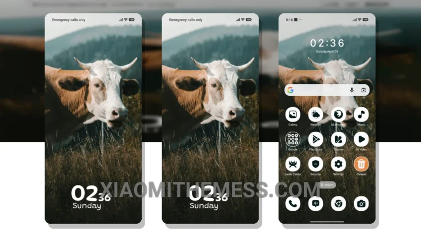Pasture Calm: The Serene Dark Mode Theme for Xiaomi and Redmi Devices