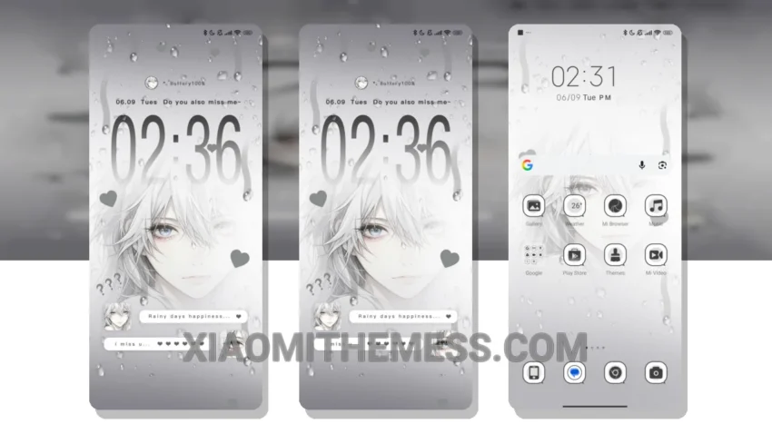 Longing Gaze MIUI Themes for Xiaomi and Redmi Devices